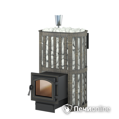 Дровяные печи-каменки Везувий Ураган Ковка 12 260 чугун в Бердске